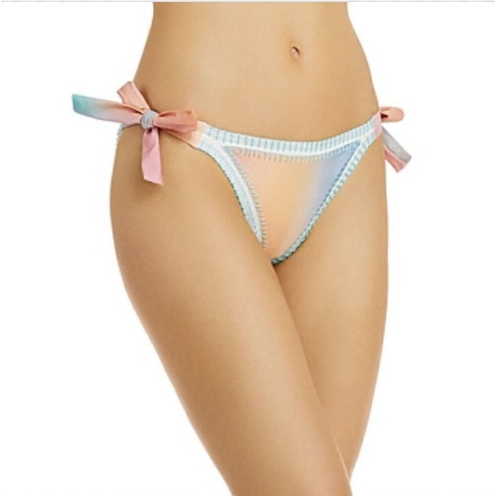Multicolor Bikini Bottom with Side Ties